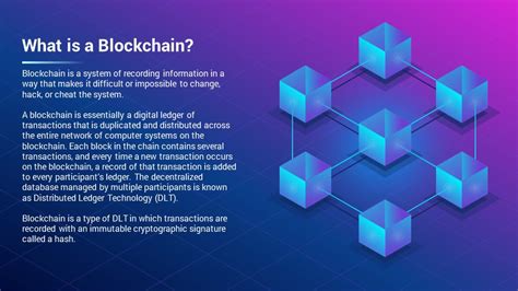 Blockchain PowerPoint Template Slides and Infographics Designs - SlideSalad