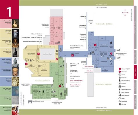 Museum Floor Map Chicago Blueprint