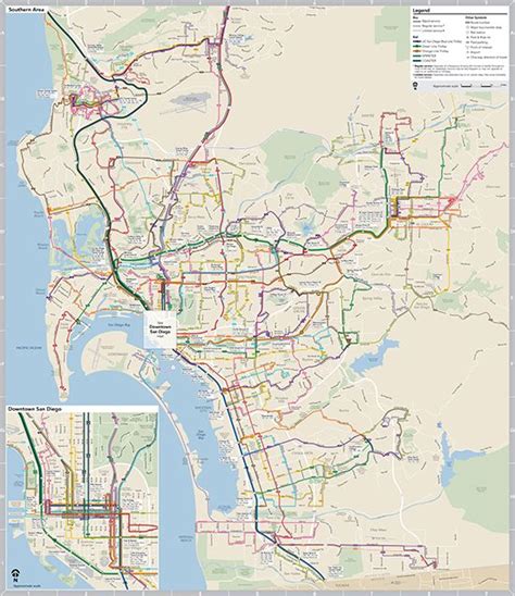 San Diego Bus Map - Map Of Alabama