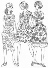 Coloring Pages For Fashion Designers sketch template