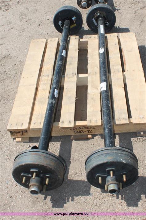 (2) Rockwell American 3,500 lbs trailer axles with brakes in Sublette, KS | Item L9922 sold ...