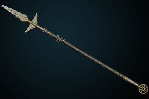 ArtStation - Medieval boar spear, Dmitrii Plotnikov | Boar spear, Spear, Medieval