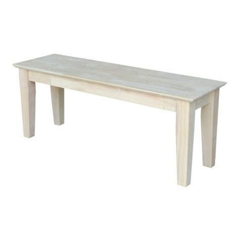 BE-72S 72" Wide Shaker Bench with FREE SHIPPING | Unfinished Furniture ...