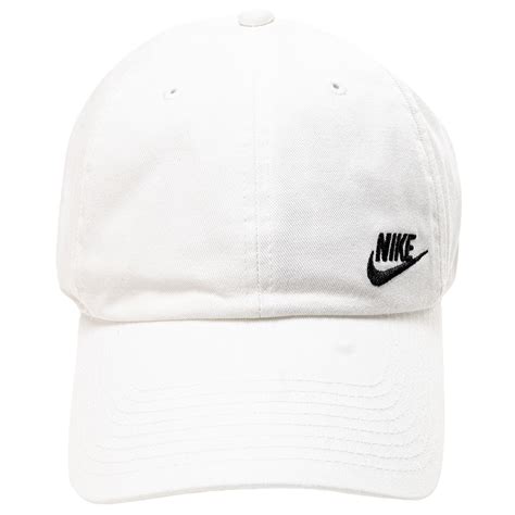 nike men sportswear heritage 86 adjustable hat white black