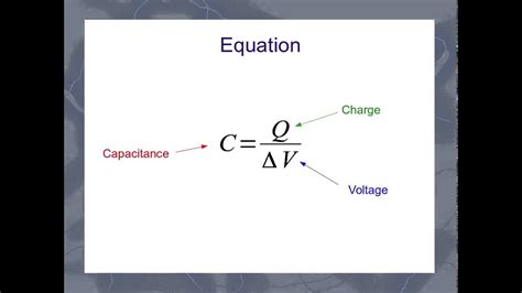 Capacitor Equation