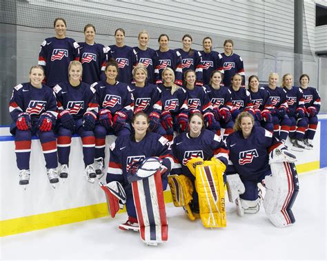 U.S. Women's Ice Hockey Team Photo