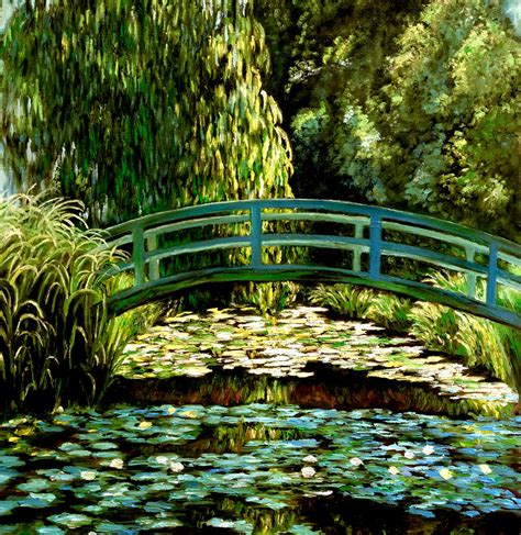 Monet's Japanese Bridge and Water Lily Garden by i5campos on DeviantArt