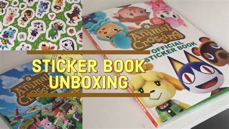 Animal Crossing Sticker Book Unboxing - YouTube