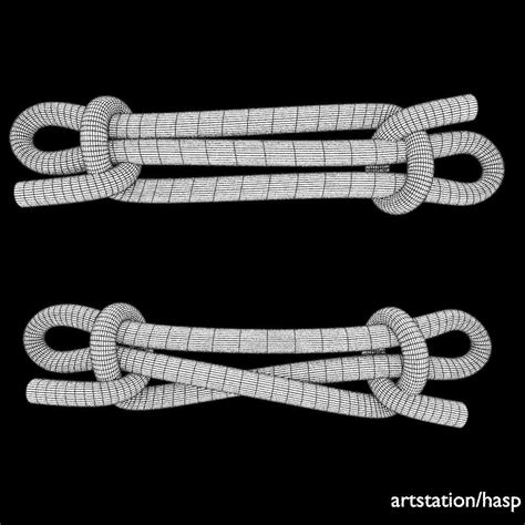 sheepshank knot 3D model | CGTrader