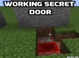 Secret door tutorial (only 3 commands) Minecraft Map