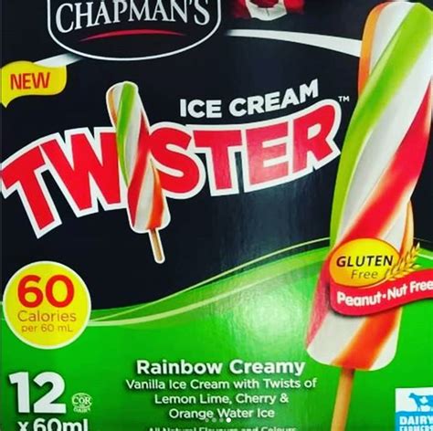 Chapman's Ice Cream Twister Rainbow Creamy (canada) | Ice cream, Creamy ...