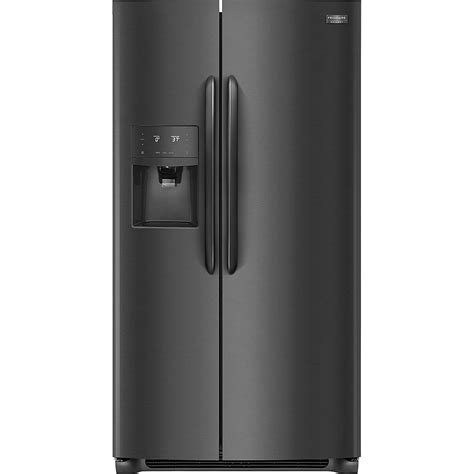 Frigidaire Gallery 36-inch W 22 cu. ft. Side by Side Refrigerator in Black Stainless Steel ...