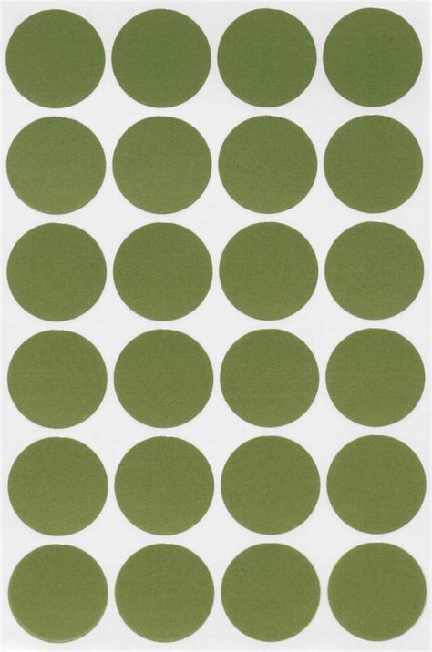 Royal Green Olive Green Stickers 1" inch Round Sticker Labels - 120 ...