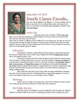 My Heroine: Josefa llanes escoda | PDF