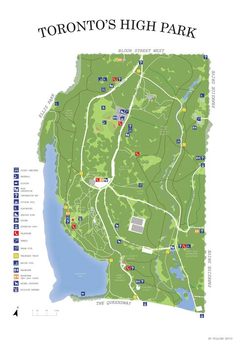 Trinity Bellwoods and High Park Maps : toronto