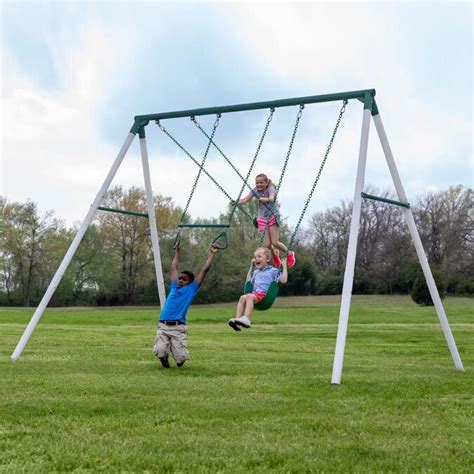 Backyard Discovery Big Brutus Heavy-Duty Metal A-Frame Swing Set B in ...