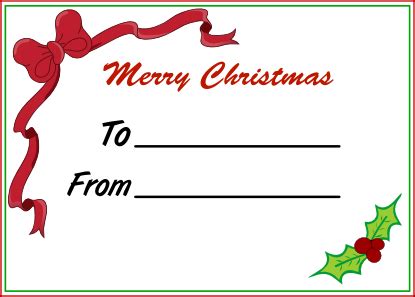 Christmas Name Card by ScarletLightning565 on DeviantArt