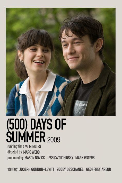 (500) Days of Summer by Jessi | Iconic movie posters, Movie posters vintage, Movie posters ...