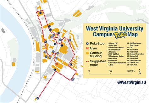 Wvu Downtown Campus Map