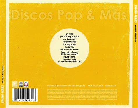 Discos Pop & Mas: Bruno Mars - Doo-Wops & Hooligans