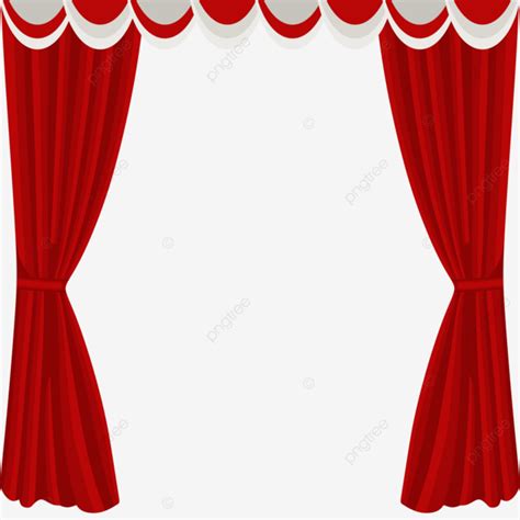 Curtain Or Tirai Merah Putih, Gorden, Indonesia, Movie Banner PNG and Vector with Transparent ...