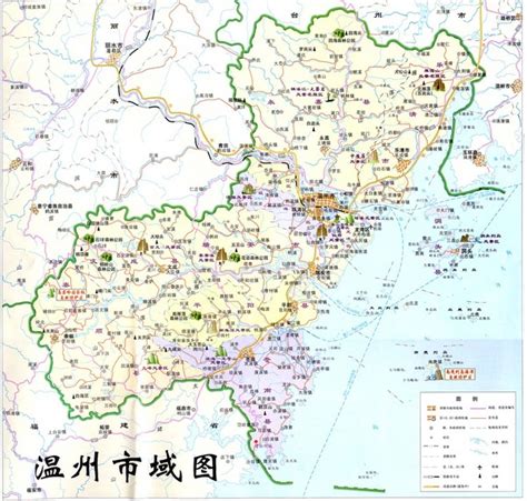 Wenzhou Area Tourist Map - Wenzhou • mappery