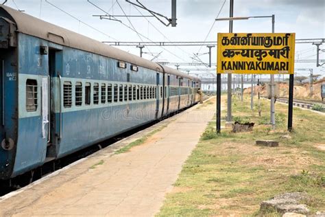 Kanniyakumari Railway Station Editorial Photography - Image of passenger, comorin: 186106187