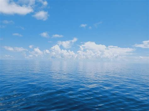 Glassy Ocean And Amazing Sky Stock Photo - Image of glassy, ocean ...