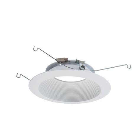 Halo 6 in. Matte White Recessed Lighting LED Baffle Trim-693WB - The Home Depot