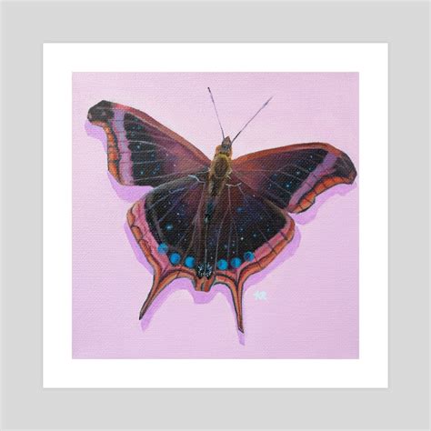 Moon Butterfly, an art print by Sun Beam - INPRNT