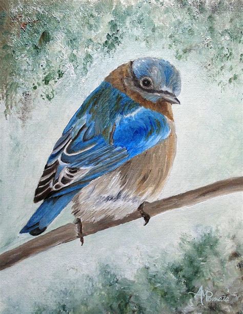 Eastern Bluebird Painting at PaintingValley.com | Explore collection of Eastern Bluebird Painting