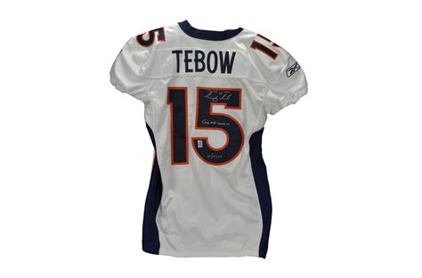 Lot Detail - 2010 Tim Tebow Denver Broncos Game-Worn Jersey 10/10/10 (Tebow Auth)