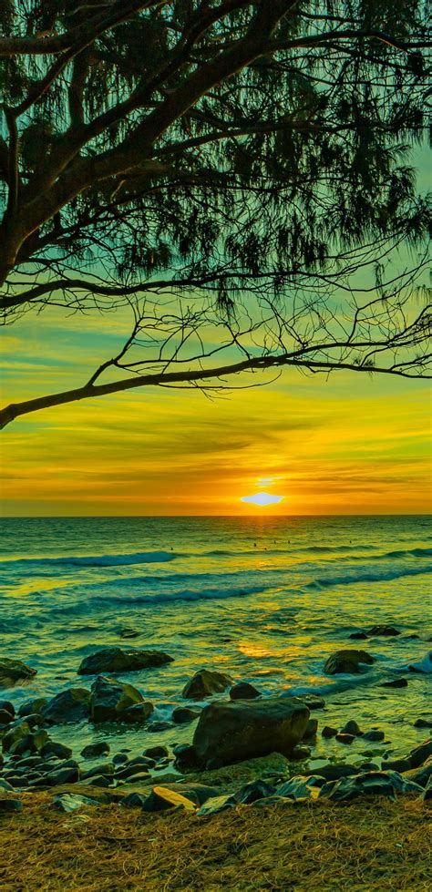 1080x2232 Beautiful Beach Sunset 1080x2232 Resolution Wallpaper, HD Nature 4K Wallpapers, Images ...