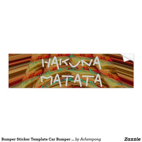 Bumper Sticker Template Car Bumper Sticker Best Templates, Card Templates, Making A Model, Car ...