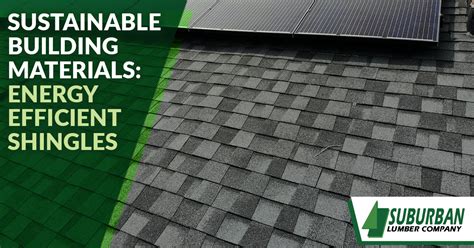 Sustainable Building Materials: Part 4—Energy Efficient Shingles