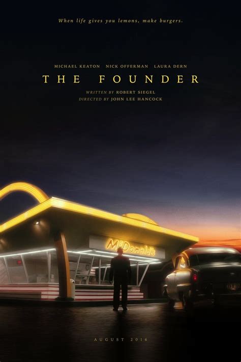 The Founder | Poster By Raborlatte in 2024 | The founder movie, Biopic ...