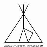 Tipi Coloring Page  Ultra Pages sketch template