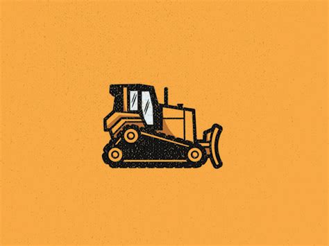 Bulldozer Logo | Logo design, ? logo, Bulldozer