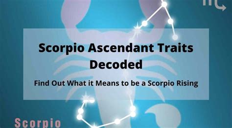 A Complete Guide on Scorpio Ascendant, Scorpio Rising | Know Everything About a Scorpio ...