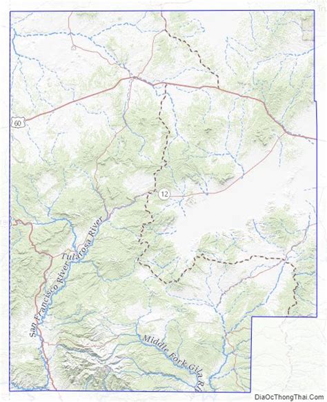 Map of Catron County, New Mexico