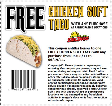 del taco coupon | Mommysavers