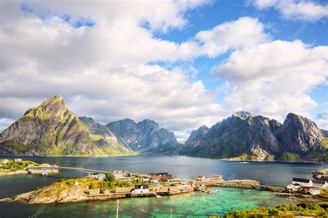 Premium Photo | Fishing village in lofoten islands