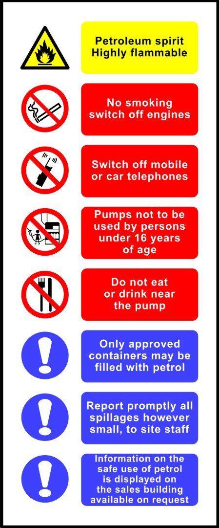 Petrol Pump safety sign | SK Signs & Labels | SK Signs & Labels Ltd