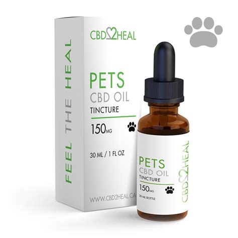 CBD2HEAL Pets CBD Oil Tincture 150mg - For small-sized pets - CBD2HEAL