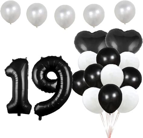 Buy Sweet 19th Birthday Balloon 19th Birthday Decorations Happy 19th Birthday Party Supplies ...