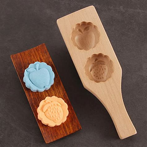 Aliexpress.com : Buy New DIY Wooden Moon Cake Mould 1PC Flower Shapes ...