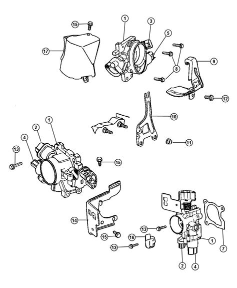 04591611AA - Jeep Motor, throttle body. A.i.s., air idle speed. Ais ...