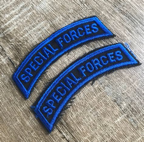 Special Forces Tab Patch US Army Military Blue | Etsy