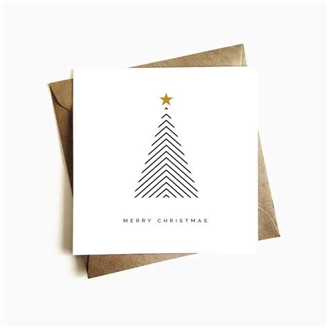 Minimalist Christmas Card - Ashley Higgins Design | Weihnachten karten, Weihnachtsgrußkarten ...