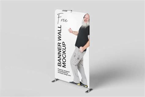 6 Free Banner Wall Mockup